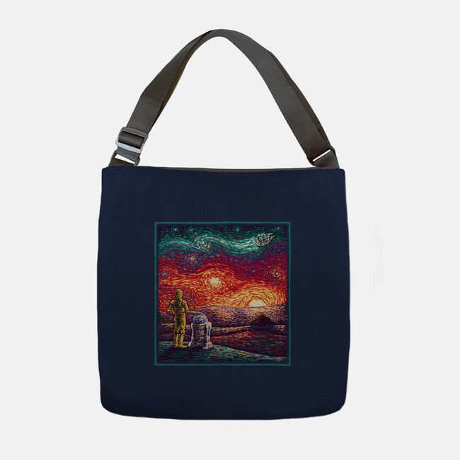 Starry Sunsets-None-Adjustable Tote-Bag-kg07