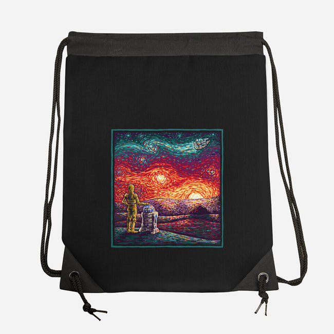 Starry Sunsets-None-Drawstring-Bag-kg07