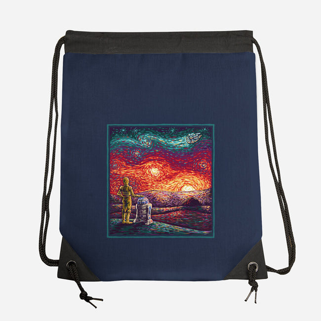 Starry Sunsets-None-Drawstring-Bag-kg07