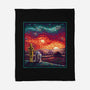 Starry Sunsets-None-Fleece-Blanket-kg07