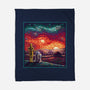 Starry Sunsets-None-Fleece-Blanket-kg07