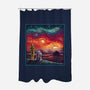 Starry Sunsets-None-Polyester-Shower Curtain-kg07