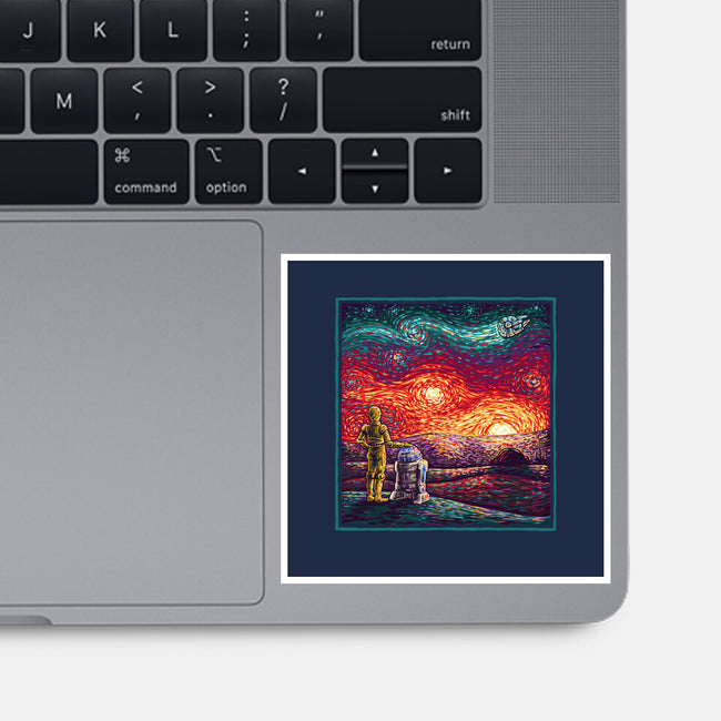 Starry Sunsets-None-Glossy-Sticker-kg07