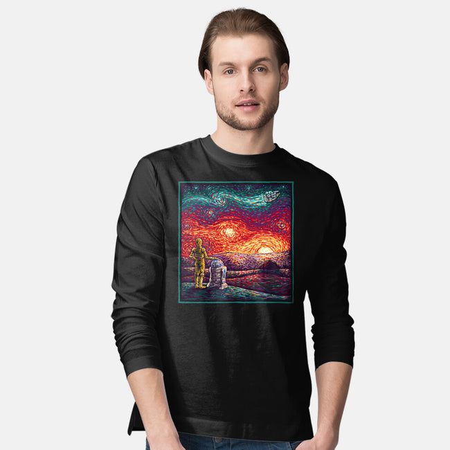 Starry Sunsets-Mens-Long Sleeved-Tee-kg07
