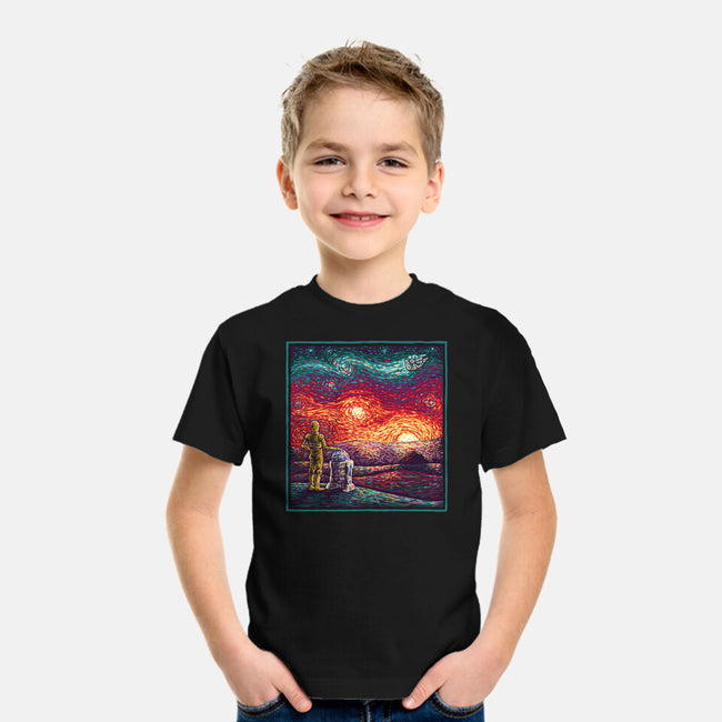 Starry Sunsets-Youth-Basic-Tee-kg07