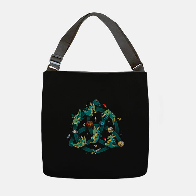 Celtic Dragon-None-Adjustable Tote-Bag-Vallina84