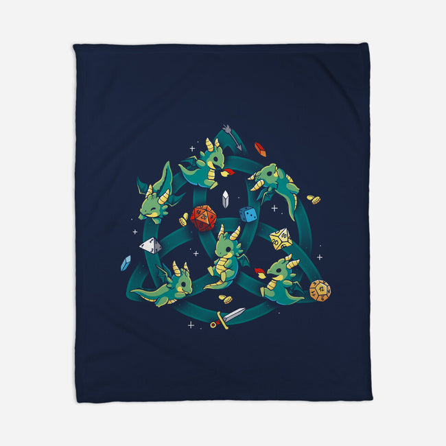 Celtic Dragon-None-Fleece-Blanket-Vallina84