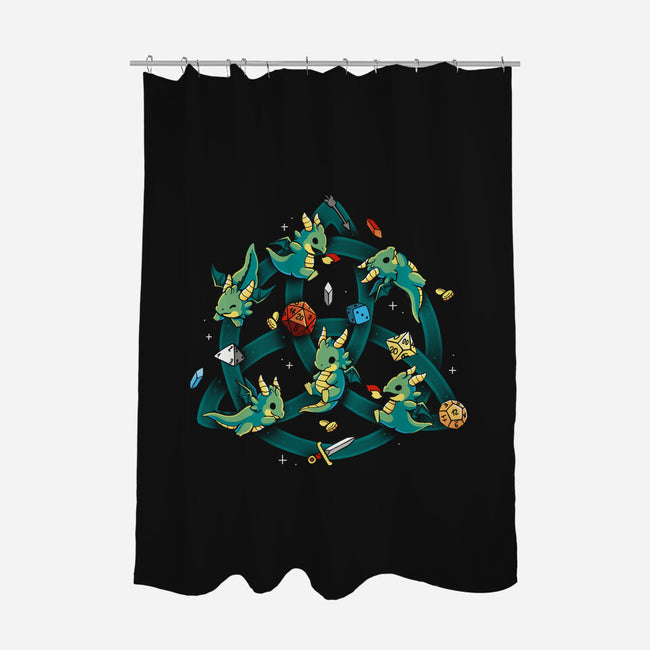 Celtic Dragon-None-Polyester-Shower Curtain-Vallina84