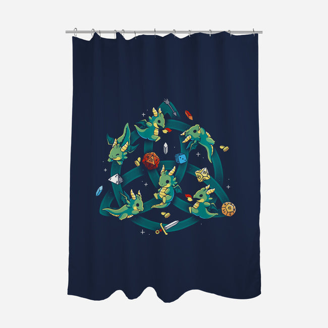 Celtic Dragon-None-Polyester-Shower Curtain-Vallina84