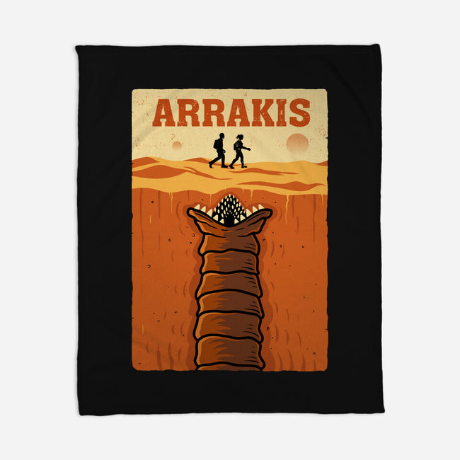 Desert Attack Arrakis-None-Fleece-Blanket-erion_designs