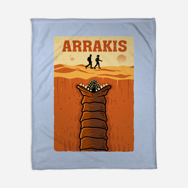 Desert Attack Arrakis-None-Fleece-Blanket-erion_designs