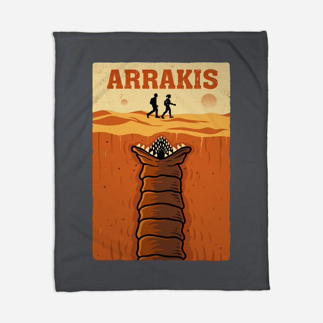 Desert Attack Arrakis-None-Fleece-Blanket-erion_designs