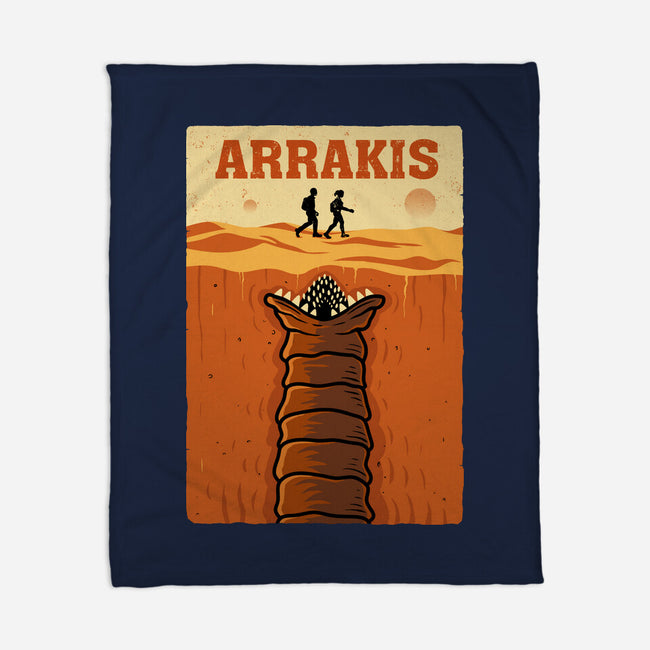 Desert Attack Arrakis-None-Fleece-Blanket-erion_designs