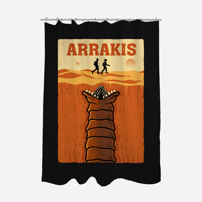 Desert Attack Arrakis-None-Polyester-Shower Curtain-erion_designs