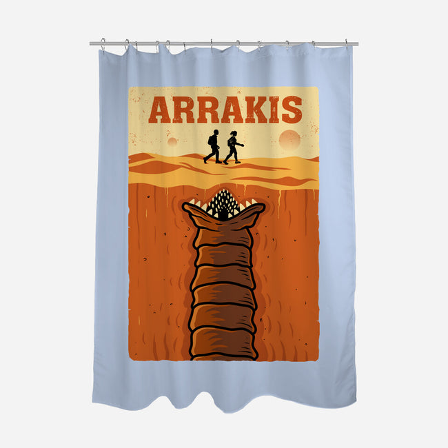 Desert Attack Arrakis-None-Polyester-Shower Curtain-erion_designs