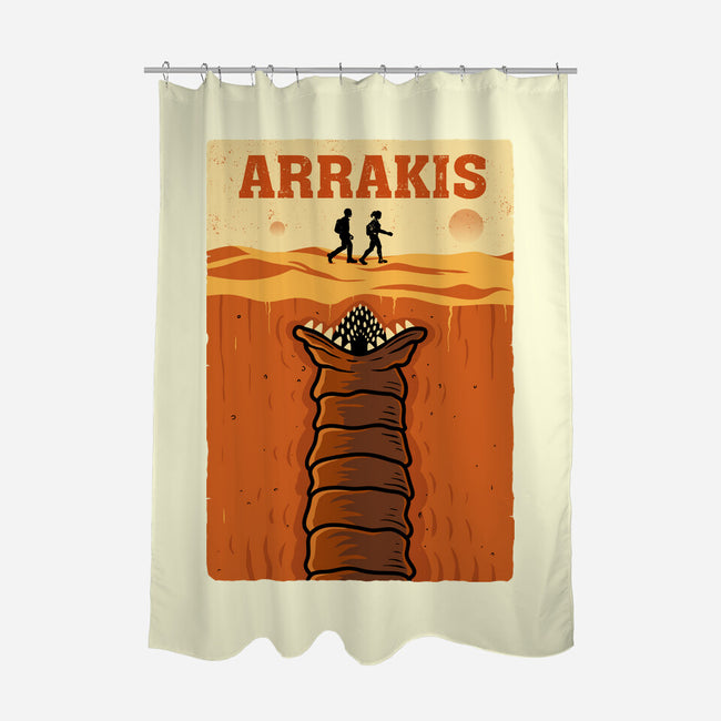 Desert Attack Arrakis-None-Polyester-Shower Curtain-erion_designs