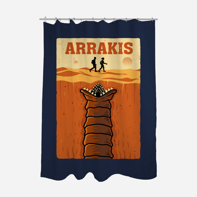 Desert Attack Arrakis-None-Polyester-Shower Curtain-erion_designs