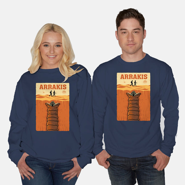 Desert Attack Arrakis-Unisex-Crew Neck-Sweatshirt-erion_designs