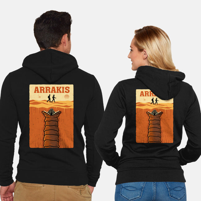 Desert Attack Arrakis-Unisex-Zip-Up-Sweatshirt-erion_designs