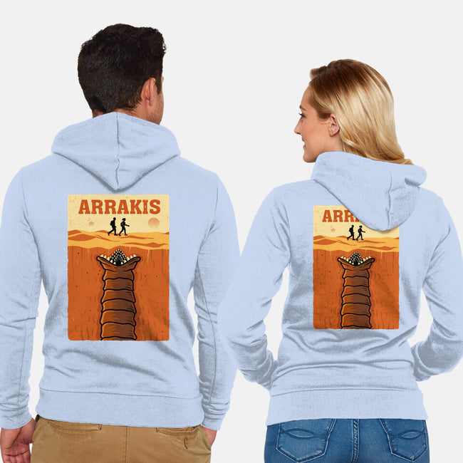 Desert Attack Arrakis-Unisex-Zip-Up-Sweatshirt-erion_designs