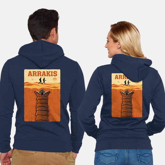 Desert Attack Arrakis-Unisex-Zip-Up-Sweatshirt-erion_designs