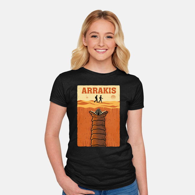 Desert Attack Arrakis-Womens-Fitted-Tee-erion_designs