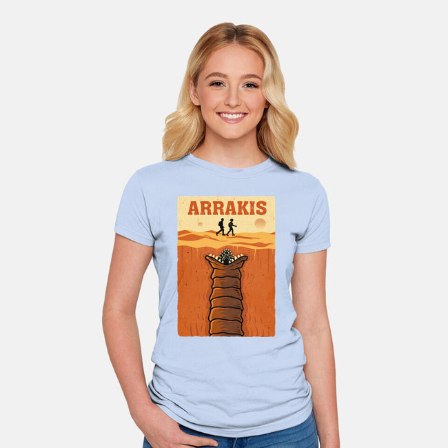 Desert Attack Arrakis-Womens-Fitted-Tee-erion_designs