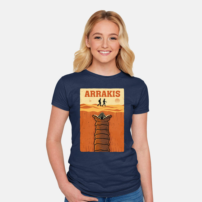Desert Attack Arrakis-Womens-Fitted-Tee-erion_designs