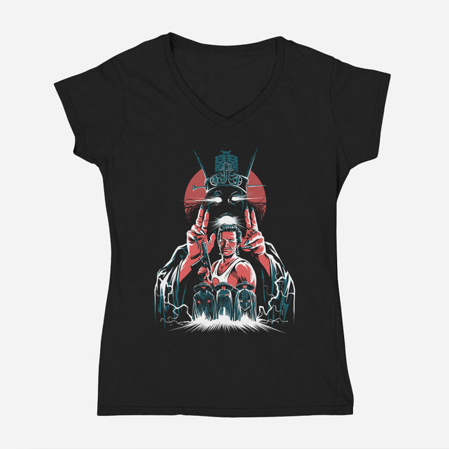 Retro Burton-Womens-V-Neck-Tee-zascanauta