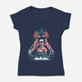 Retro Burton-Womens-V-Neck-Tee-zascanauta