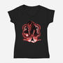 Hand Of Vengeance-Womens-V-Neck-Tee-rmatix