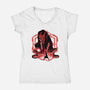 Hand Of Vengeance-Womens-V-Neck-Tee-rmatix