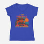 I Cast Fireball At All Problems-Womens-V-Neck-Tee-TechraNova