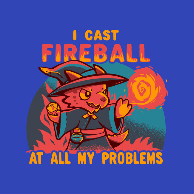 I Cast Fireball At All Problems-Baby-Basic-Tee-TechraNova