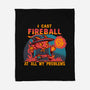 I Cast Fireball At All Problems-None-Fleece-Blanket-TechraNova