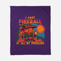 I Cast Fireball At All Problems-None-Fleece-Blanket-TechraNova