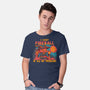 I Cast Fireball At All Problems-Mens-Basic-Tee-TechraNova