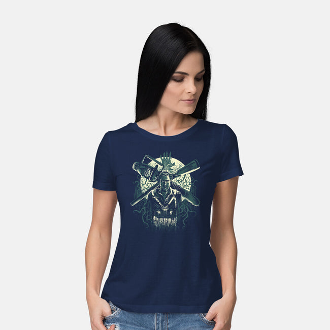 Retro Ash-Womens-Basic-Tee-zascanauta