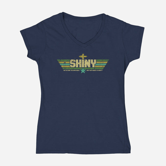 Top Bowncoat-Womens-V-Neck-Tee-retrodivision
