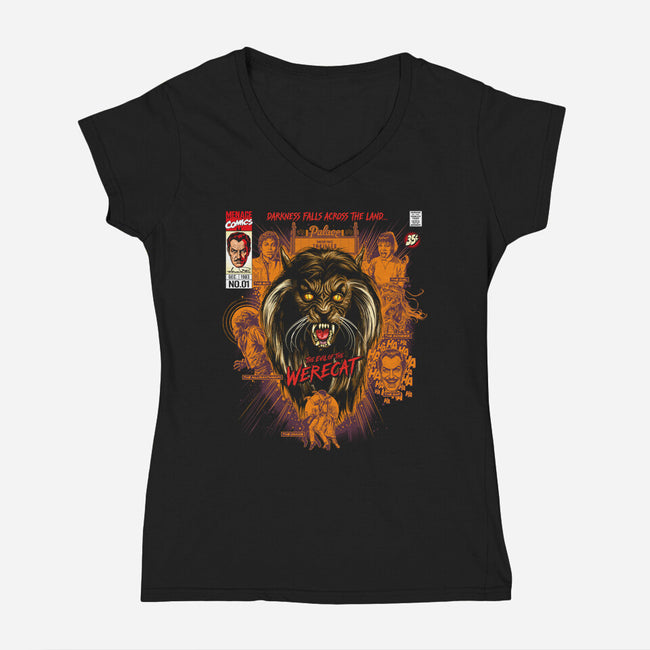 Thriller Rap-Womens-V-Neck-Tee-CappO