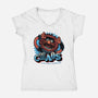 Chaos Is My Love Language-Womens-V-Neck-Tee-glitchygorilla