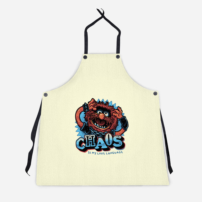 Chaos Is My Love Language-Unisex-Kitchen-Apron-glitchygorilla