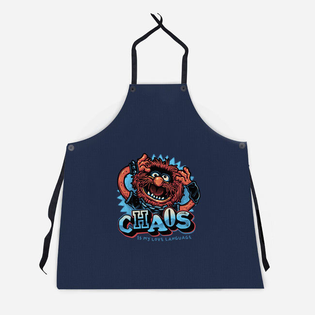 Chaos Is My Love Language-Unisex-Kitchen-Apron-glitchygorilla