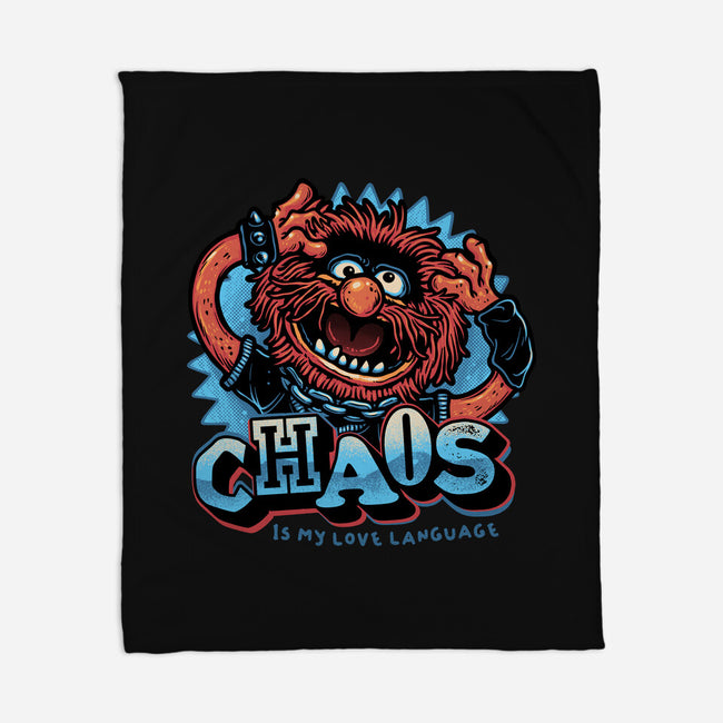 Chaos Is My Love Language-None-Fleece-Blanket-glitchygorilla