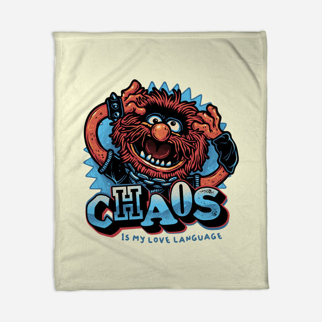 Chaos Is My Love Language-None-Fleece-Blanket-glitchygorilla