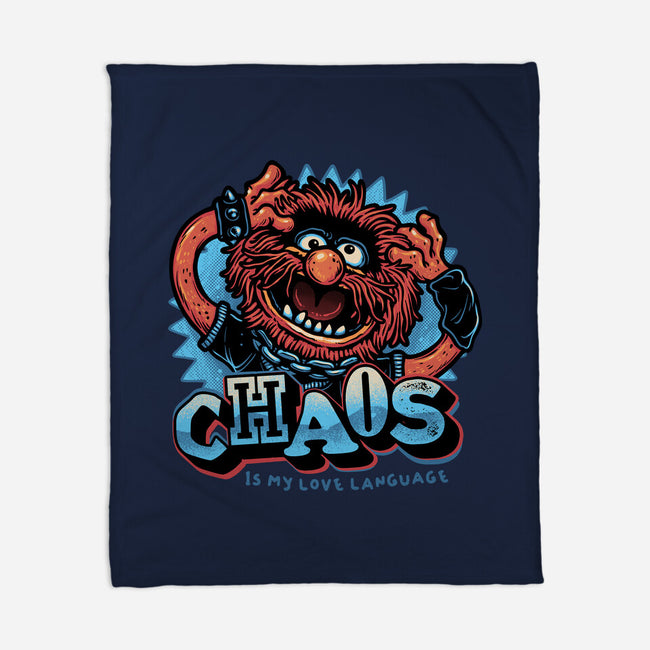 Chaos Is My Love Language-None-Fleece-Blanket-glitchygorilla