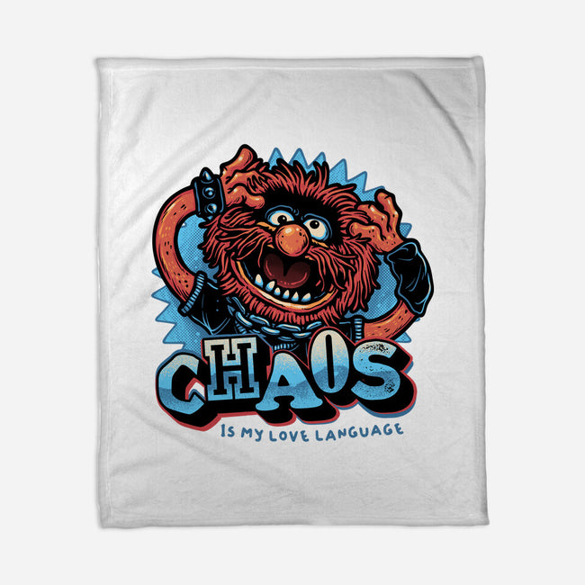 Chaos Is My Love Language-None-Fleece-Blanket-glitchygorilla
