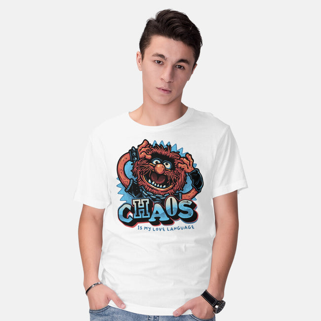 Chaos Is My Love Language-Mens-Basic-Tee-glitchygorilla