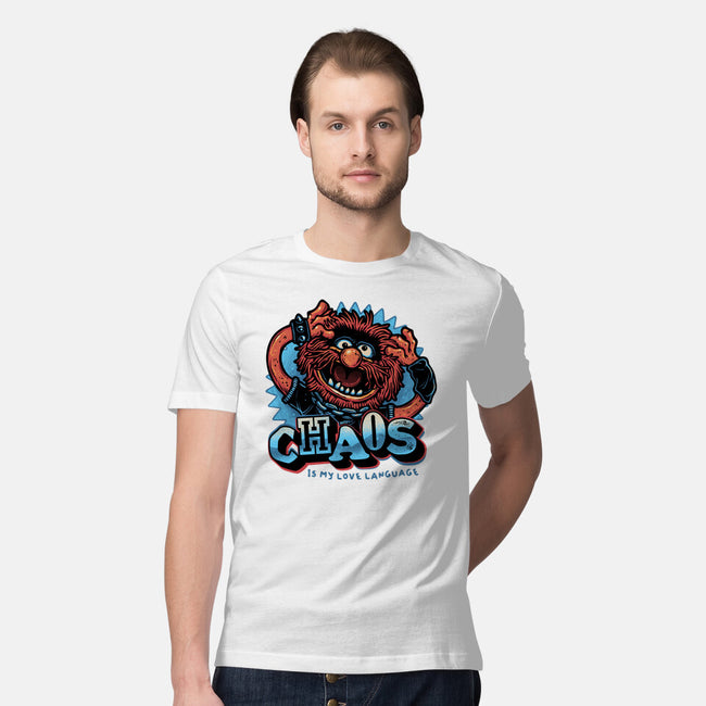 Chaos Is My Love Language-Mens-Premium-Tee-glitchygorilla