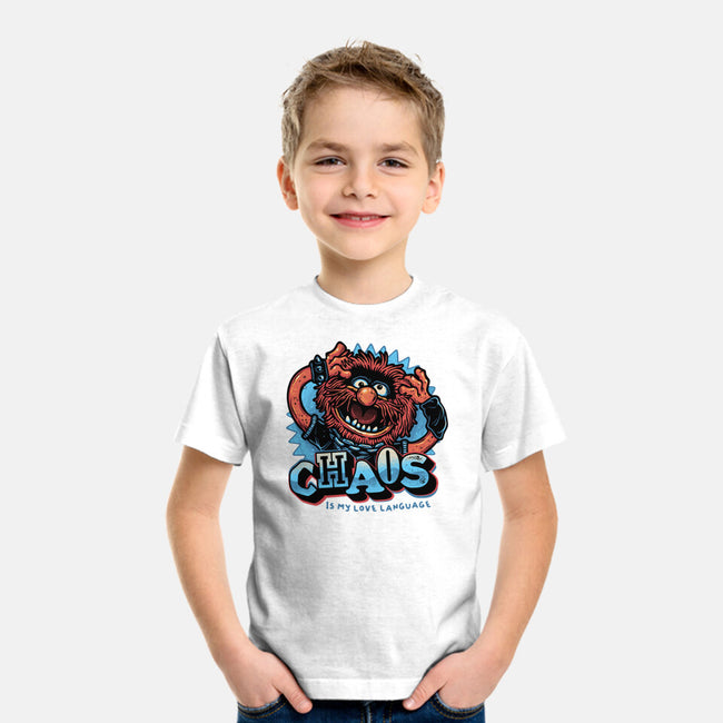 Chaos Is My Love Language-Youth-Basic-Tee-glitchygorilla